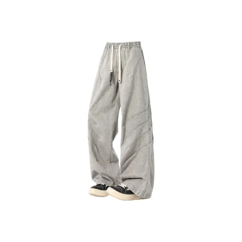 CTIDESTRAW Light Gray Unisex Casual Pants CTIDESTRAW Светло-серый унисекс повседневные брюки