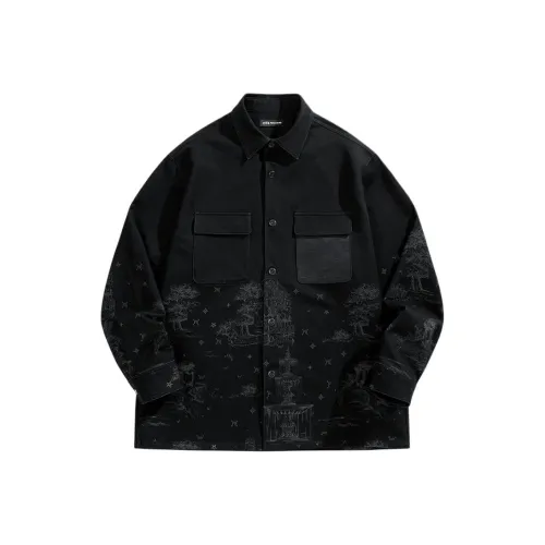 PEACEBIRD MEN Свободный крой Повседневная Джинсовая рубашка Мужская