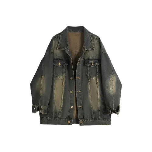 Manekniv Желтый Грязь Женские Джинсовые Куртки