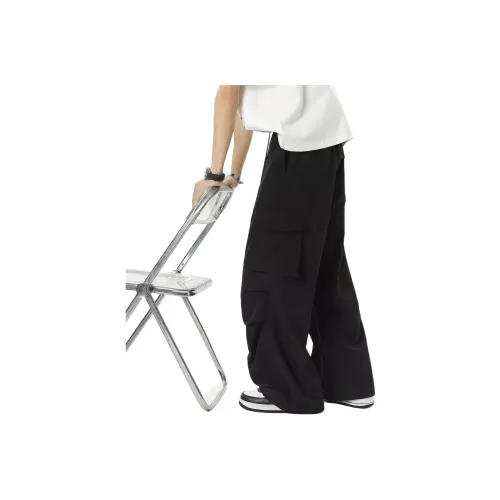 KPADB Loose Fit Straight Fit Wide Leg Drapier Summer Pants Women's Unisex 