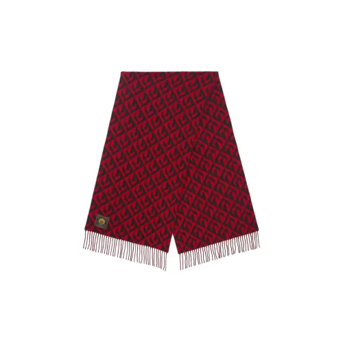 Marine Serre Шерстяные Вязаные Шарфы Женские Красные