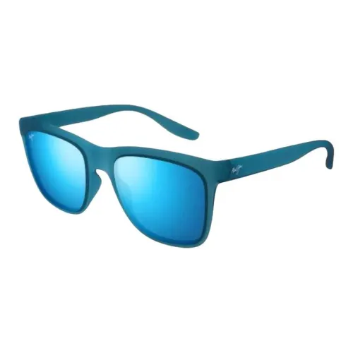 Maui Jim Пластик Квадратные Солнцезащитные очки Унисекс Синий