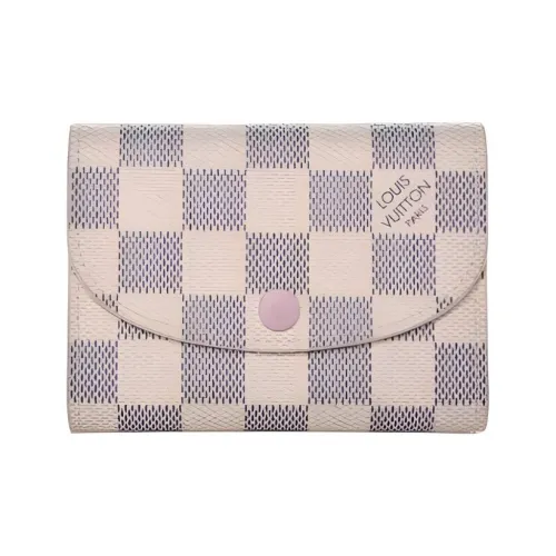 LOUIS VUITTON Rosalie Покрытый холст Кошелек Женские Розовые Балетки