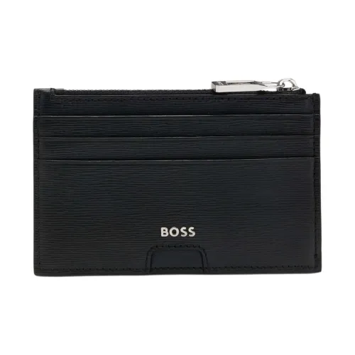 Hugo Boss Коровья кожа Держатель для карт Женский Черный