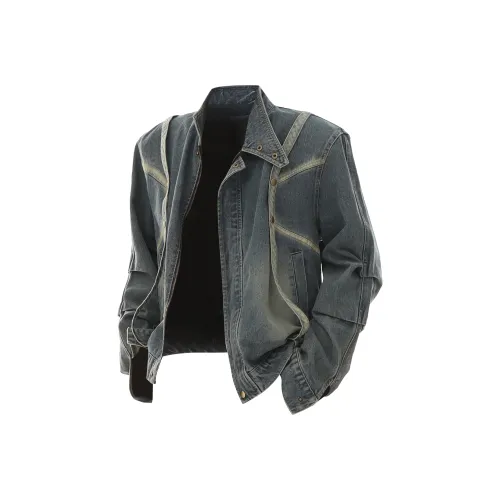 WHELVE Винтажный синий унисекс джинсовые куртки