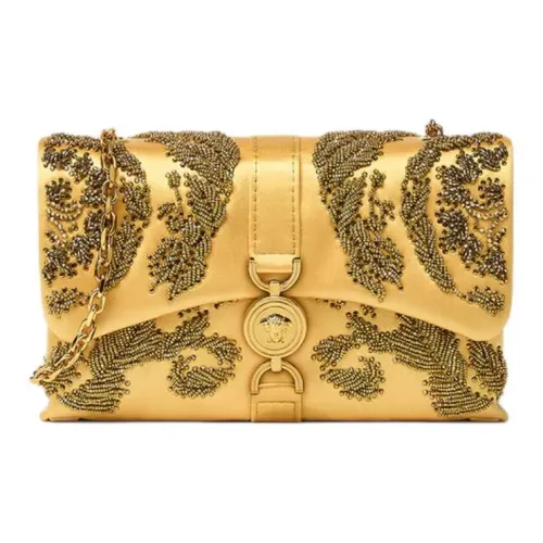 VERSACE Kleio Вискоза Сумка через плечо Мини Женская Золотая