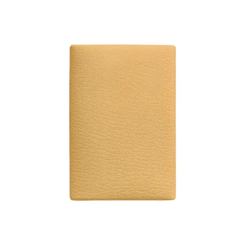 HERMES Calvi Duo Chevre Mysore Шевро Картхолдер Женские 1S Foin Пшенично-желтый
