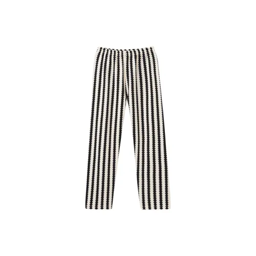 Qian Rise Крест Вертикальные полосы Женские Пижамные Штаны