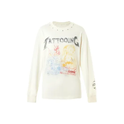 Ed Hardy Айвори Белый E1RCM058 Мужская T-Рубашка