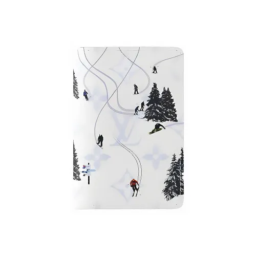 LOUIS VUITTON Colored Монограмма Покрытый холст Отделение для карт Картхолдер Унисекс Белый