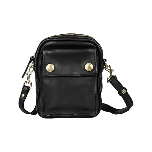 OUBOTE Сумка через плечо из коровьей кожи мужская черная