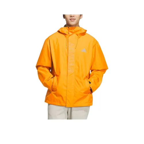 Adidas Повседневный Темно-оранжевый Унисекс Куртки