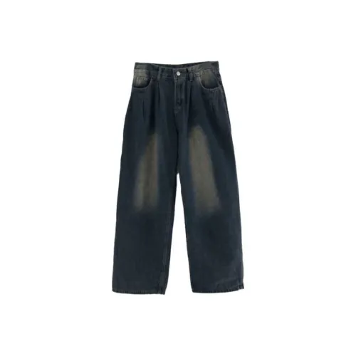 LOWEAR Песочный Pintuck Деним Брюки Джинсы Женские