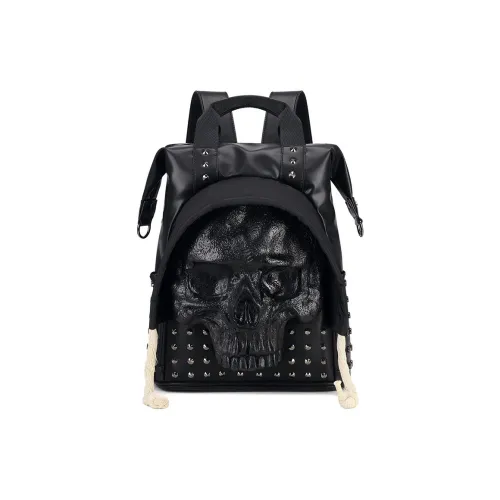 MILOOKY Текстурированная полиэстеровая ткань рюкзак мужской черный