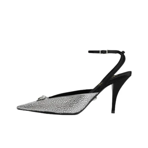 VERSACE La Medusa VERSACE Узкий каблук Высокие каблуки 8,5 см Женские Серебристый