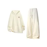 Бежевый абрикосовый топ + бежевый абрикосовый штаны