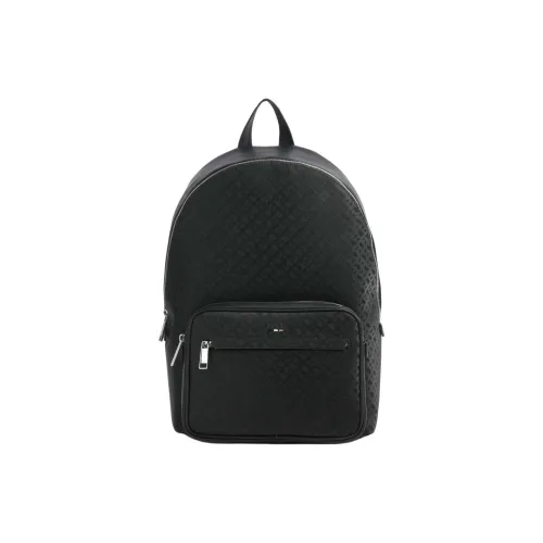 BOSS Искусственная кожа Рюкзак Стандартный Мужской Черный