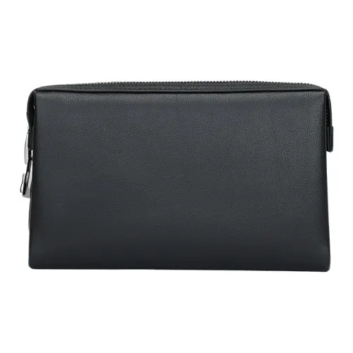 DOSRFINI Клатч из коровьей кожи стандартный мужской черный