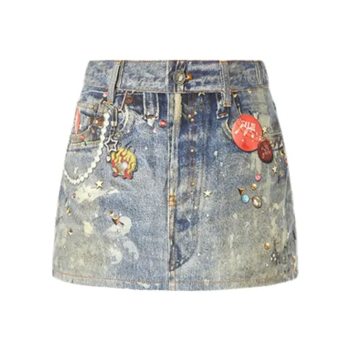 Ed Hardy FW25 Джинсовые короткие юбки Женские