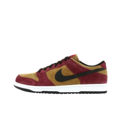 Nike Dunk Low Топ Скейтборд Кроссовки Мужские Коричневые