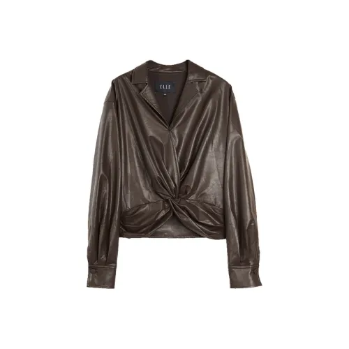 ELLE Кофе Женские Рубашки