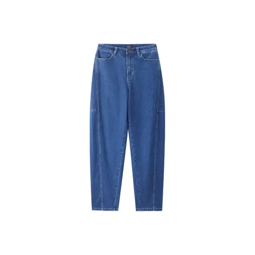 Giordano 28 Темно-синий Синий Женские Джинсы