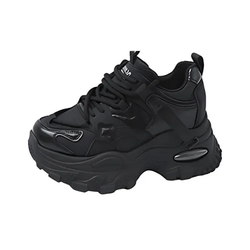 Green Feet Дышащий Увеличивающий Высоту Устойчивый к Износу Низкий Топ Толстая Подошва Кроссовки Женские