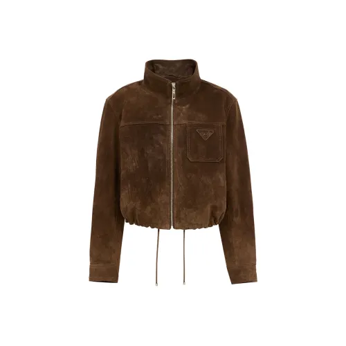 ONLY E13 Tobacco Brown Женские Кожаные куртки