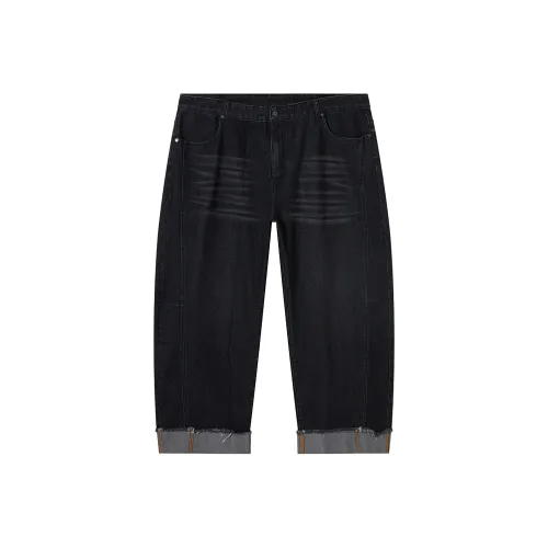 N Max Wash Denim Black Unisex Jeans Н Макс Вошит Деним Черный Унисекс Джинсы