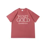 Розовый Красный (с принтом)