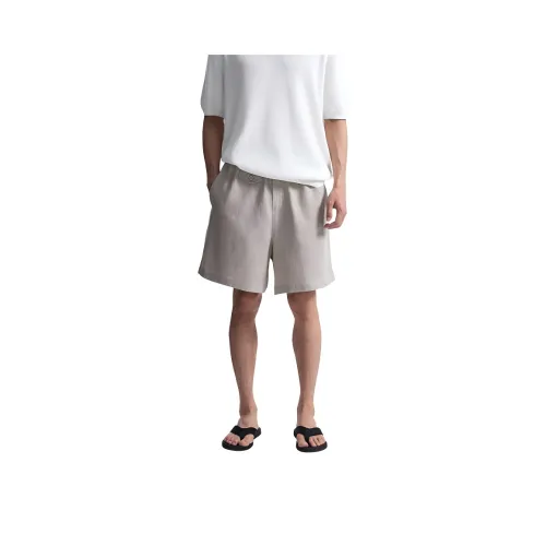 SEE ALSO Франция Импортный Оригинальный Конопля Винтаж Relaxing Текстура Силуэт Повседневный Прямой крой Шорты Унисекс