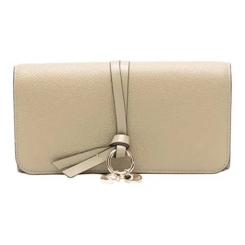 Chloe Телячья кожа Кошелек Женские Шалфейно-зеленый