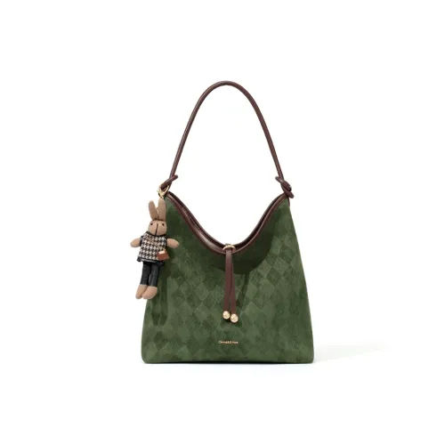 CinvaiKrose Ткань Синтетическая кожа Сумка на плечо Тоут Портативный Тоут Сумка Обычный Женские Зеленый