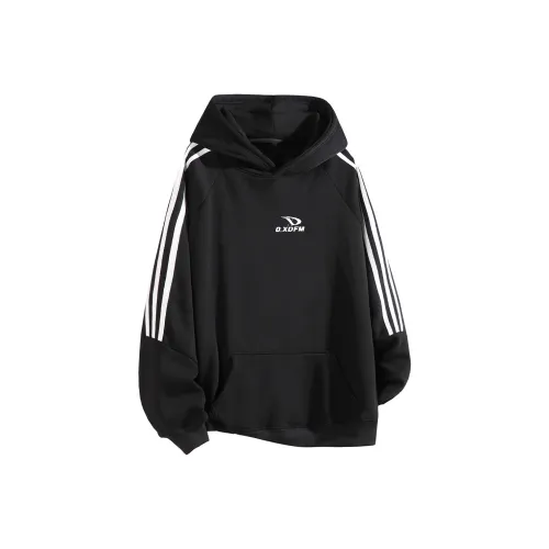 XDFM Полосы Рукав Утолщенный Винтаж Пуловер Толстовка Унисекс