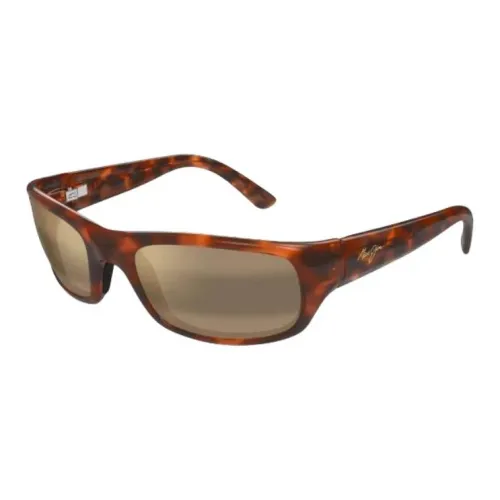 Maui Jim Пластик Прямоугольный Солнцезащитные очки Унисекс Черепаховый