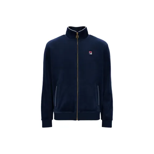 FILA Irving Velvet Track Jacket Men's Blue FILA Ирвинг Вельюр Трекджекет Мужской Синий