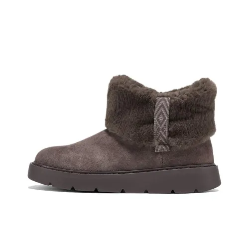Skechers Термический Высота Увеличивающий Покрытие Короткие Снежные Ботинки Женские Коричневый