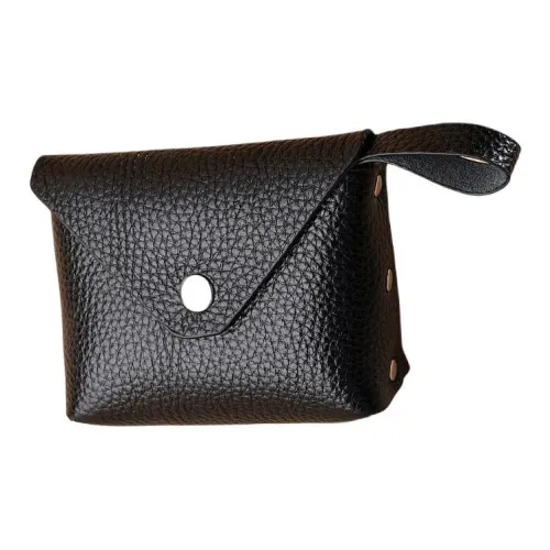 QIAJIAN Кошелек из натуральной коровьей кожи с монетами унисекс разноцветный