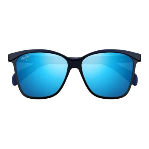 Maui Jim Нейлон Бабочка Солнцезащитные очки Женские Полупрозрачные Морской синий