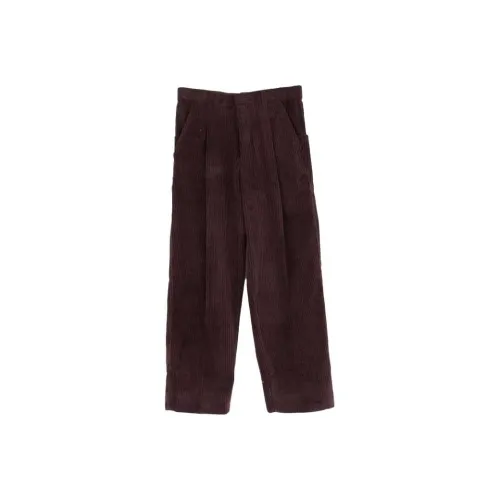 LOWEAR Смелый Вельвет Pintuck Широкие Брюки Повседневные Брюки Женские