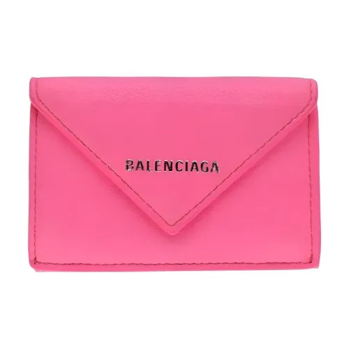 Balenciaga Papier Кожа Кошелек Мини Женский Розовый