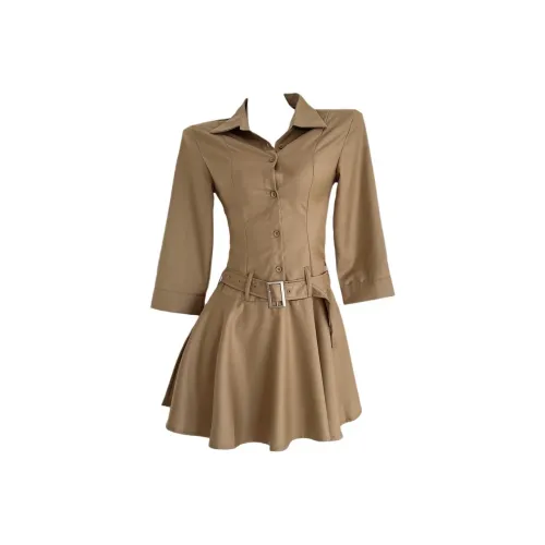 POPO.INFO Длинное платье с длинными рукавами женское