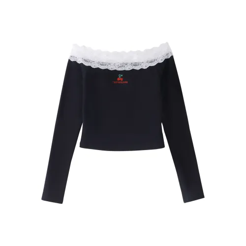 Tryforlove Черные Женские T-рубашки