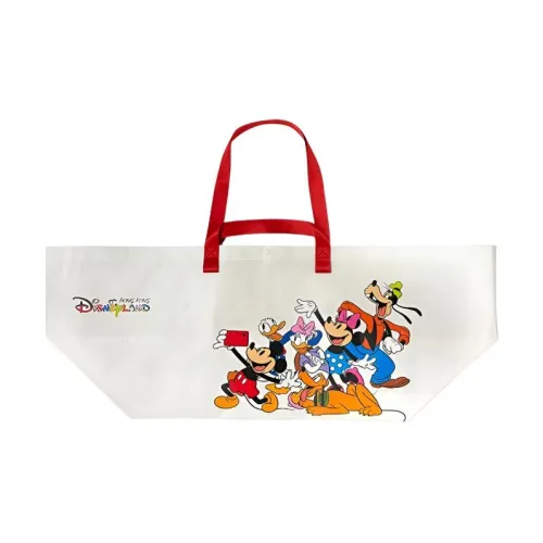 Disney Полиэстер Тоут Сумка Сумка для покупок Сумка через плечо Сумка Большая Унисекс Белый и Красный