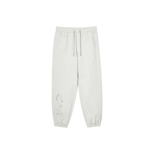 JACK&JONES Джек & JONES x NBA Co Бренд G42 Белый Фотиния Серый Мужские Вязаные Спортивные Штаны