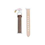 Абрикосовый и коричневый зонтик, кролик, ткань, плетение, ремень