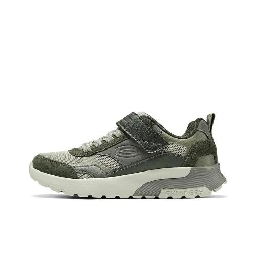Skechers Kids BOYS Детские беговые кроссовки Low Top Оливково-зеленый Школьный возраст