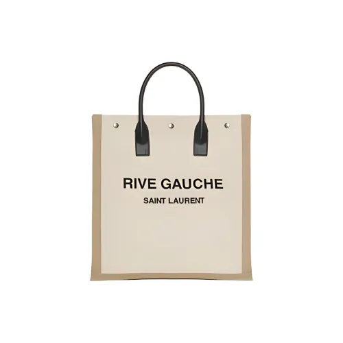 SAINT LAURENT Холст Тоут Сумка Сумка для покупок Сумка Мужская Бежевая