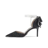 Чёрный, блестящий, розовый, 6 см