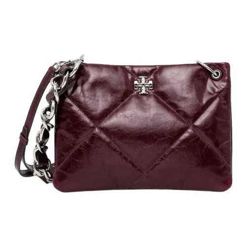 TORY BURCH Kira (Красный) Кожа Плечевая Сумка Маленькая Женская Темно-Красная